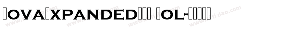 NovaExpandedSSK Bol字体转换